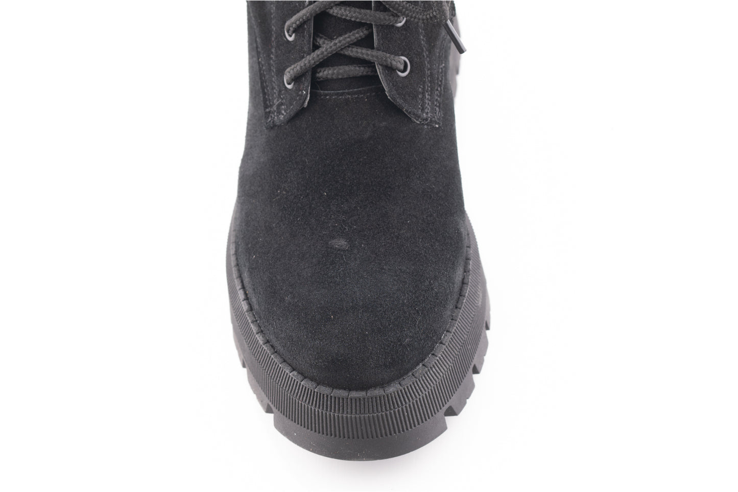 Women's casual boots made of genuine leather PERLA 3003 black velour