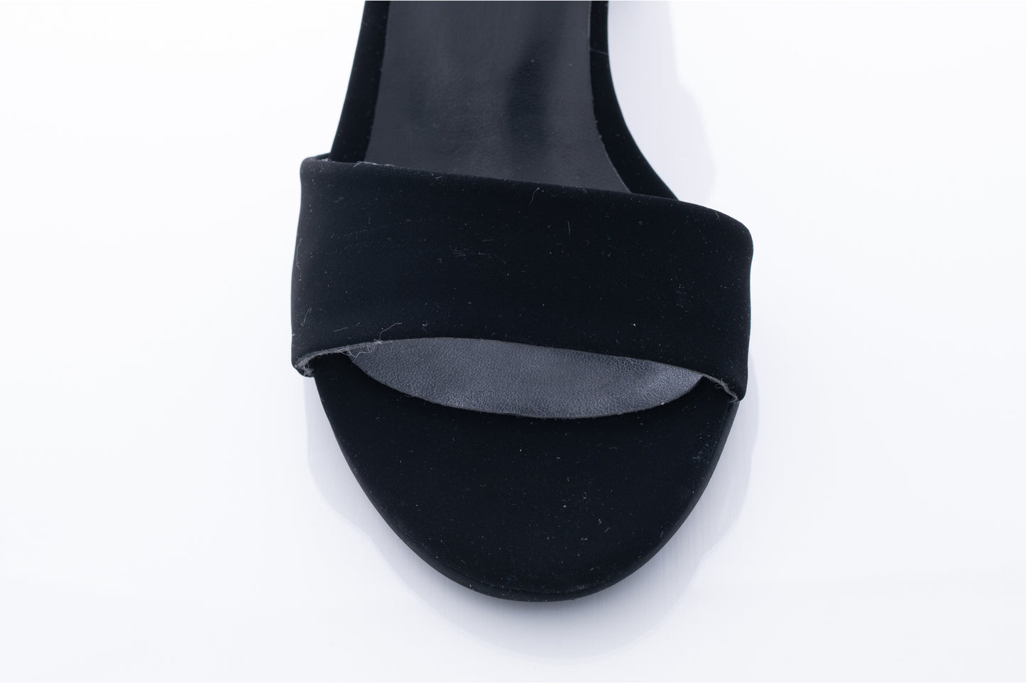 Women's casual sandals made of eco-leather KARIN 70 black velour