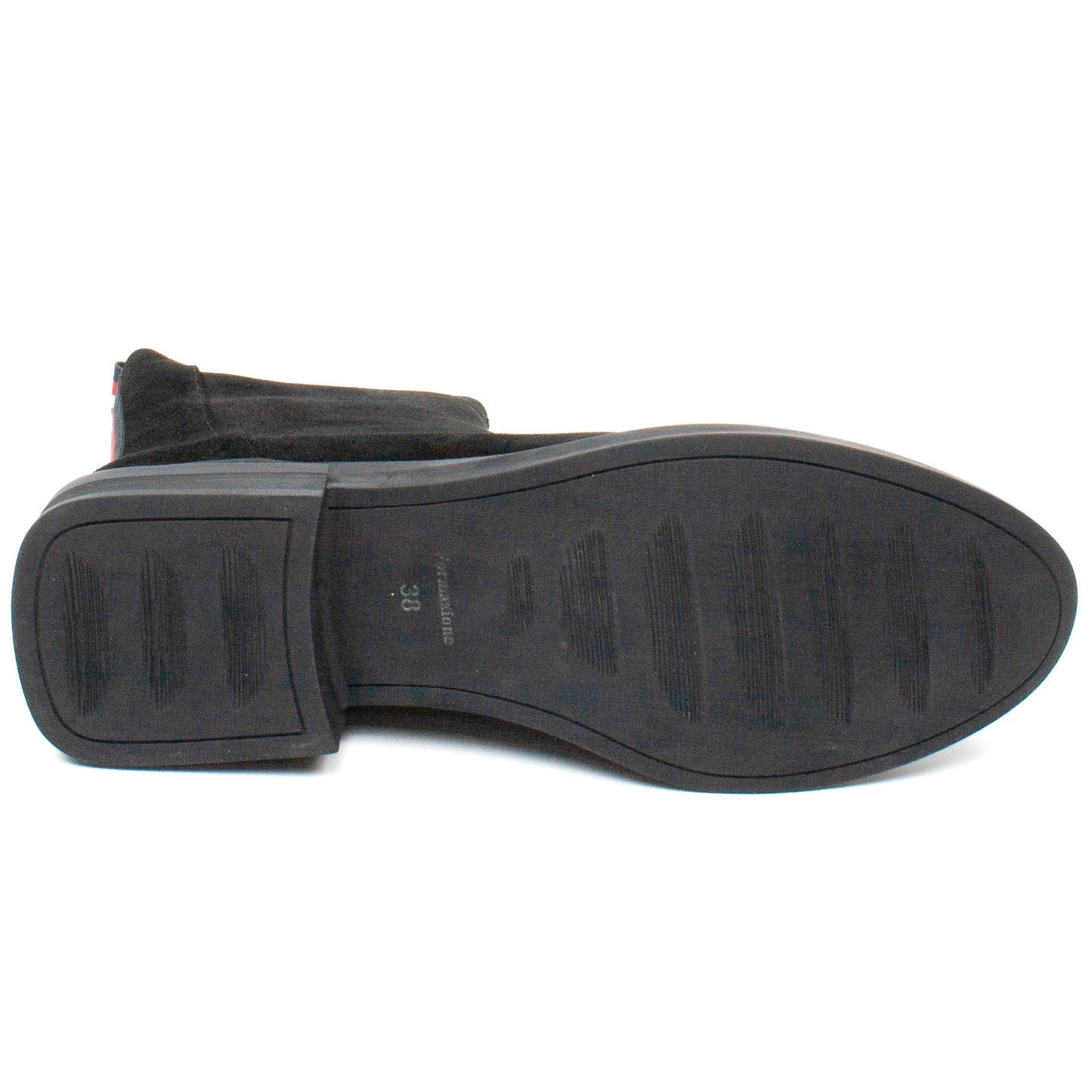 Women's casual boots made of genuine leather FORMAZIONE 001 black velour