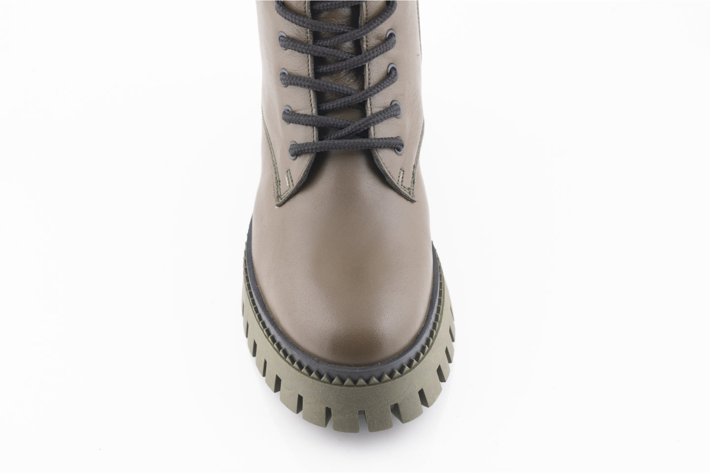 Women's casual boots, natural leather CATALI 830, khaki