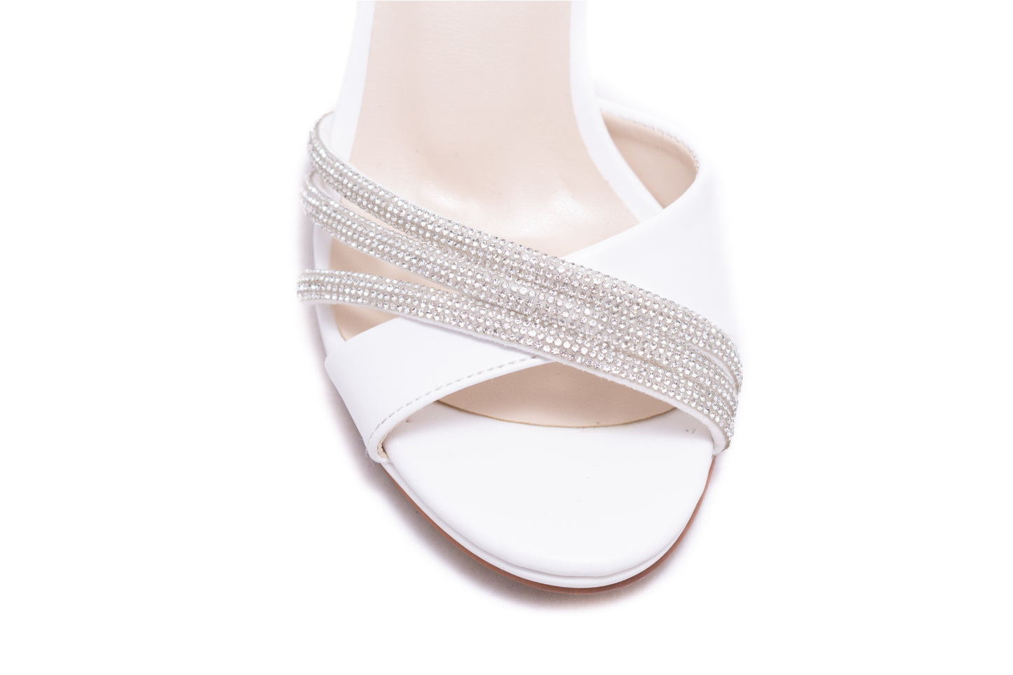 Sandale mireasa piele ecologica KARIN 7033 alb box