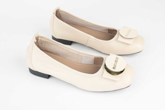 Women's genuine leather shoes BETINA 3301 Beige