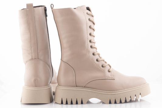 Women's casual boots natural leather CATALI 052 box mink