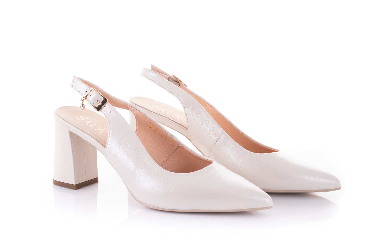Pantofi dama eleganti piele naturala SALA 20267 crem