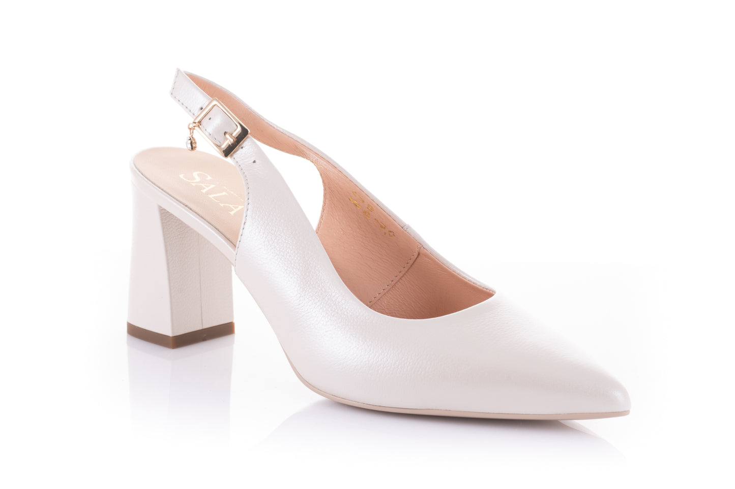 Pantofi dama eleganti piele naturala SALA 20267 crem