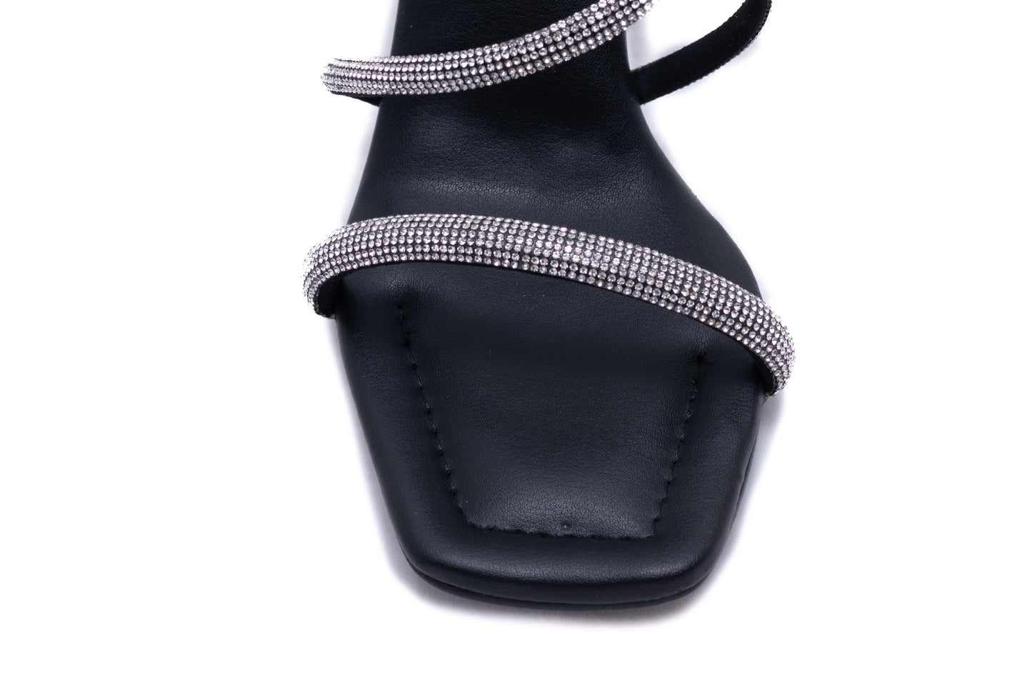 Elegant women's sandals made of eco-leather LONDON 371 black