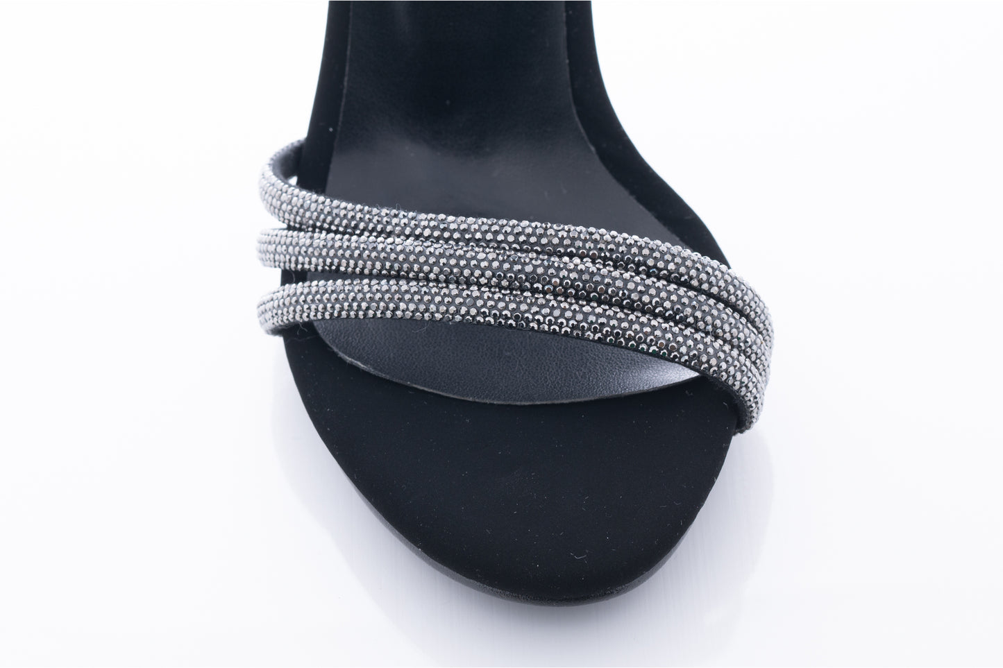 Women's casual sandals made of eco-leather KARIN 6700 black velour