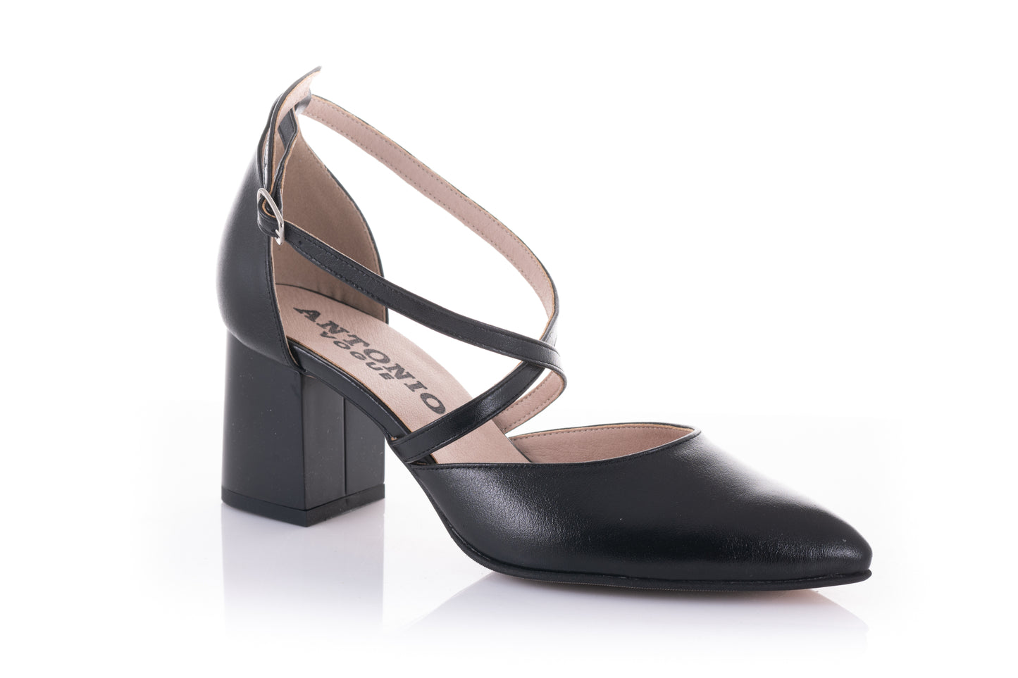 Pantofi dama eleganti piele naturala ANTONIO 7462 negru box