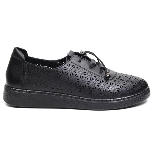 Pantofi dama casual piele naturala FORMAZIONE 5910 negru