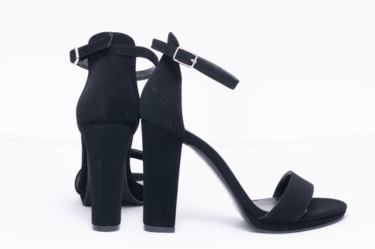 Women's sandals KARIN 6300-1 black velour