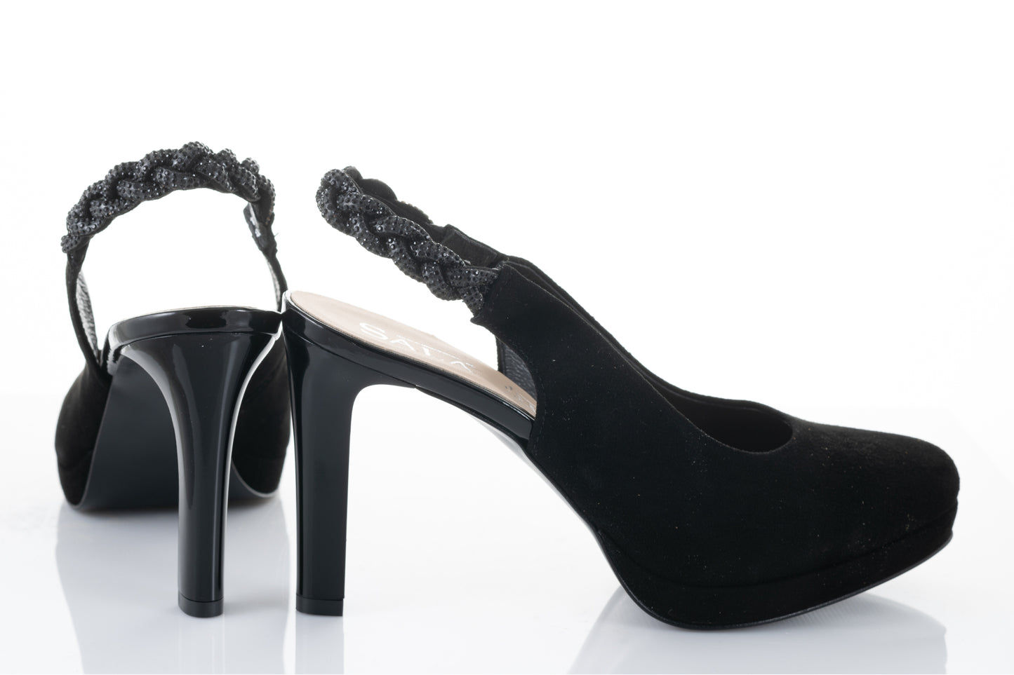 Pantofi dama eleganti piele naturala SALA dec 20292 negru velur
