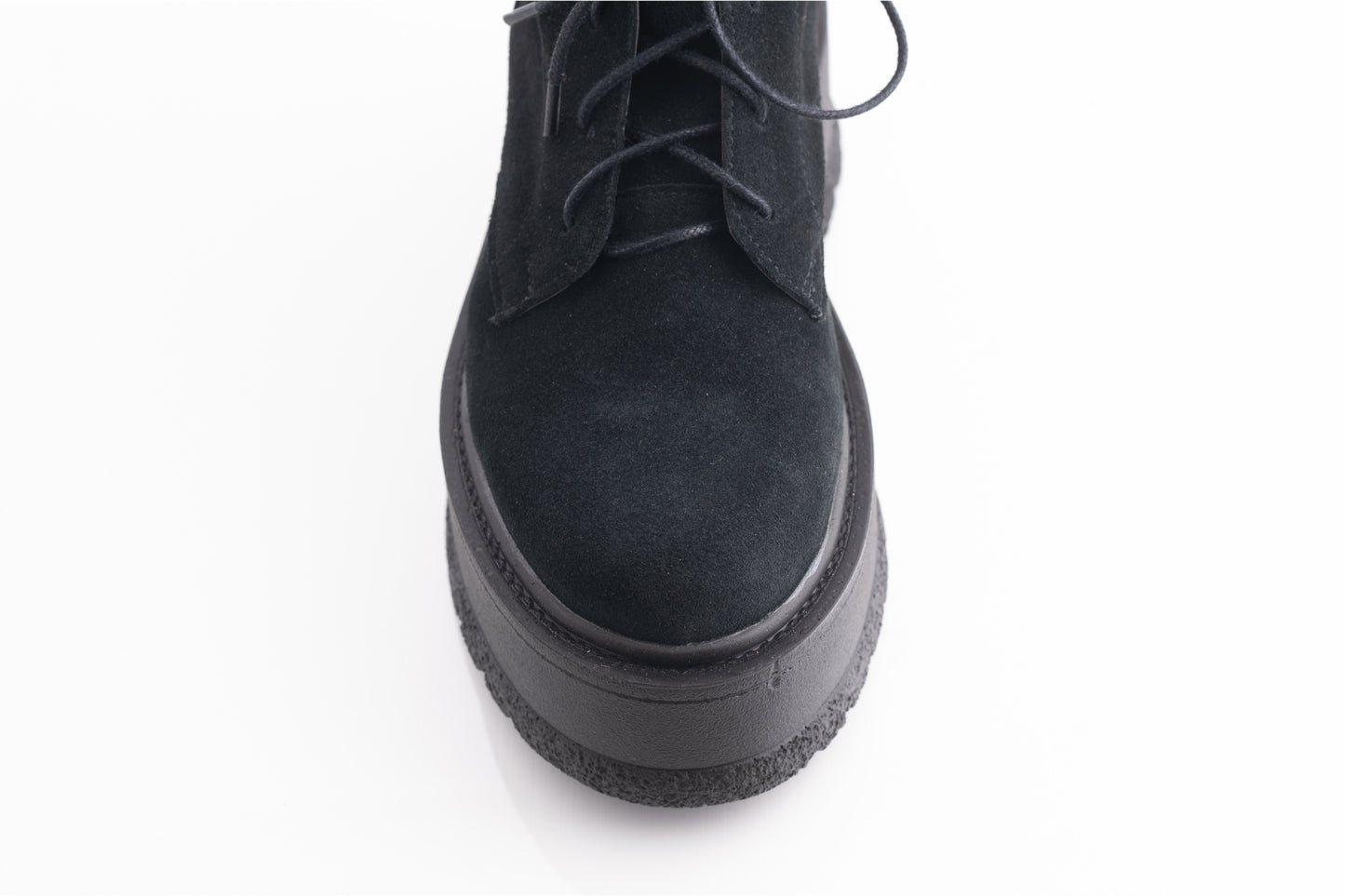 Women's casual boots made of genuine leather PERLA 3013 black velour