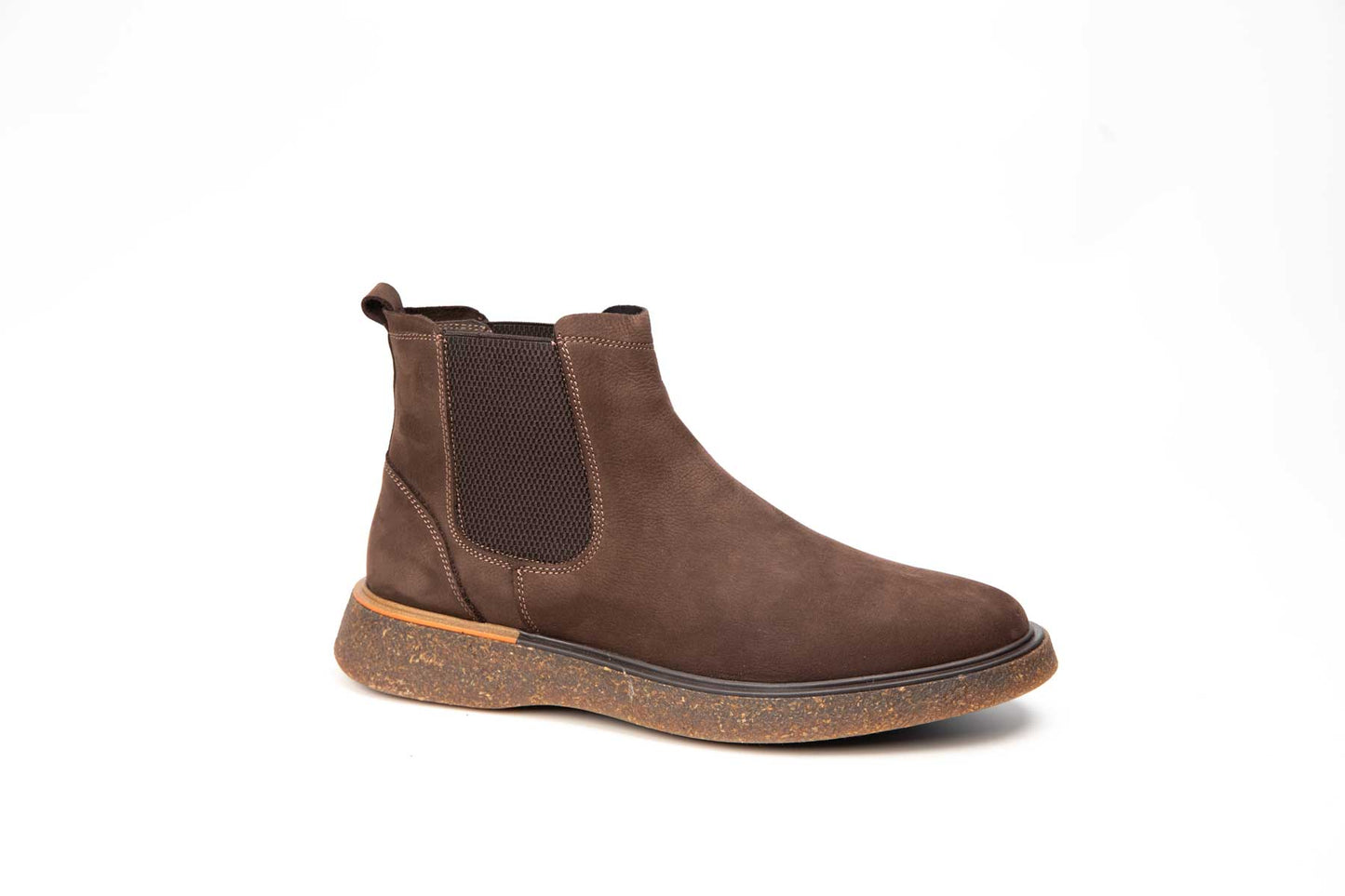 Ghete barbati casual piele naturala CATALI 061 maro inchis