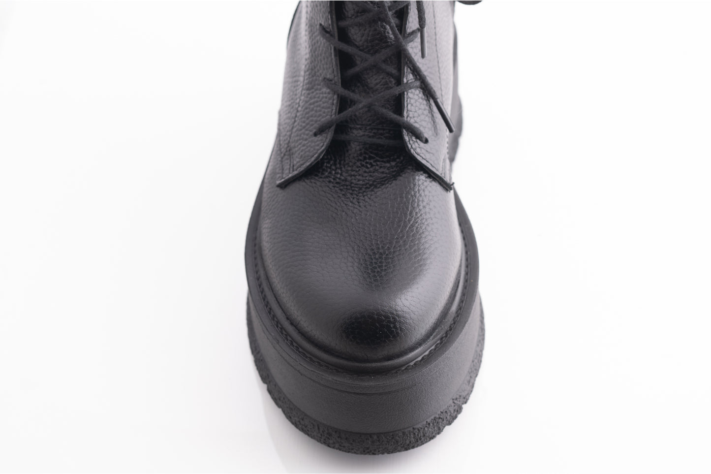 Women's casual boots made of natural leather PERLA 3013 black box