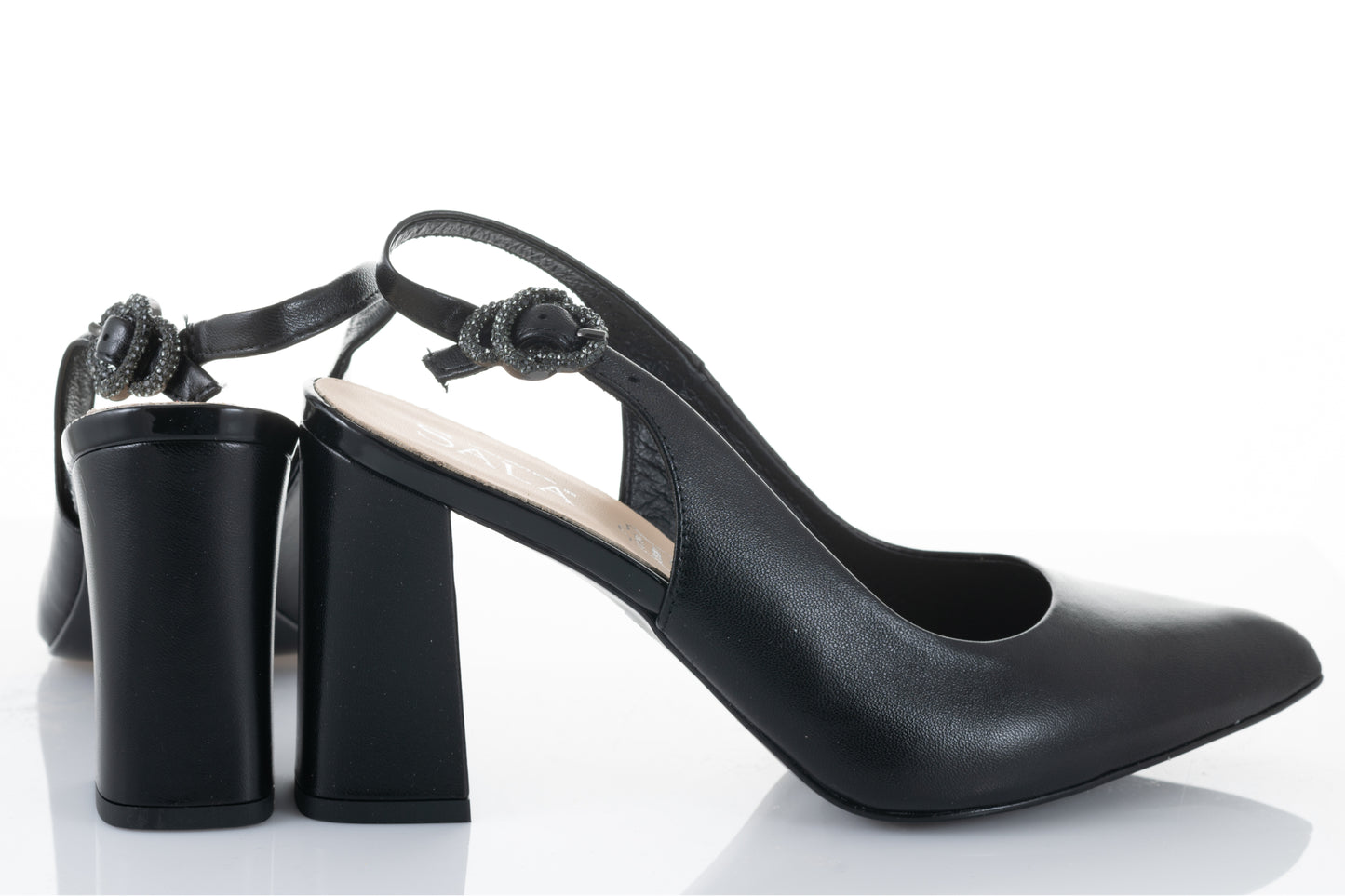 Pantofi dama eleganti piele naturala SALA dec 20180 negru box