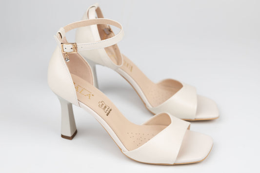 Sandale damă piele naturală SALA 21002 Ivory