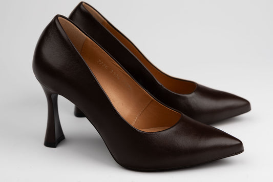 Pantofi damă piele naturală KORDEL 3104 Maro box