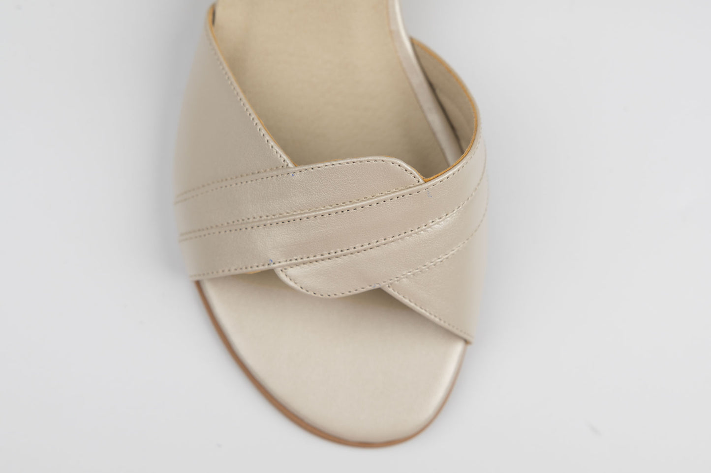 Sandale damă piele naturală ANTONIO 1669 Bej sidef ( 38-42)