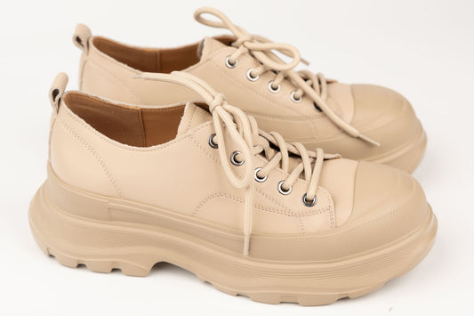 Pantofi damă piele naturală FRANCO GERARDO 6805 Crem