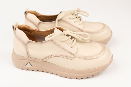 Pantofi damă piele naturală FORMAZIONE 5366 Crem