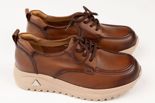 Pantofi damă piele naturală FORMAZIONE 5366 Maro
