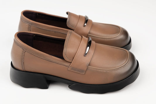 Pantofi damă piele naturală FORMAZIONE 7009 Apricot