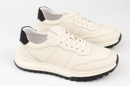 Pantofi bărbați piele naturală casual FRANCO GERARDO 8807 Alb