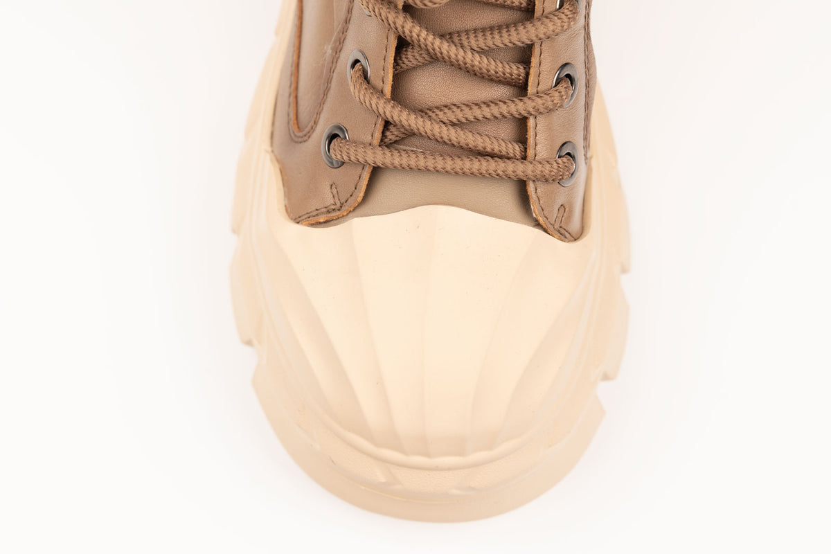 Ghete damă piele naturală FRANCO GERARDO 5020 Khaki