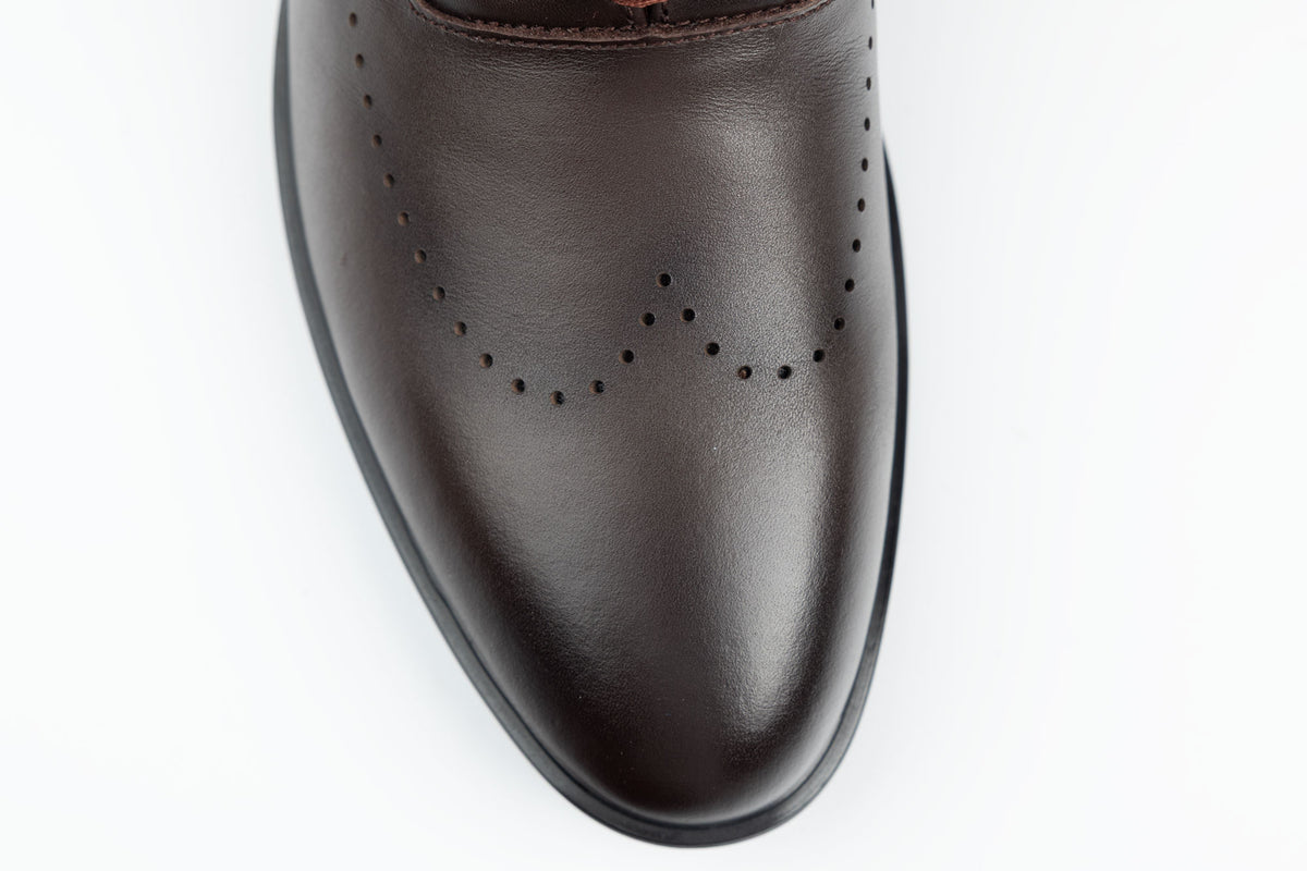 Pantofi bărbați piele natură ELDEMAS 066-025 Brown