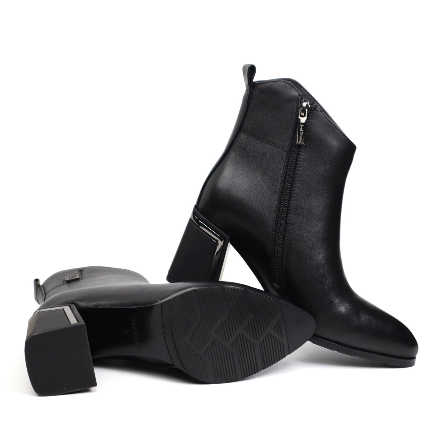 Elegant women's boots made of natural leather JOSE SIMON 3224 black