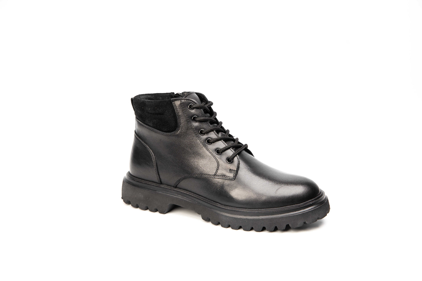 Ghete barbati casual piele naturala CATALI 067 negru box