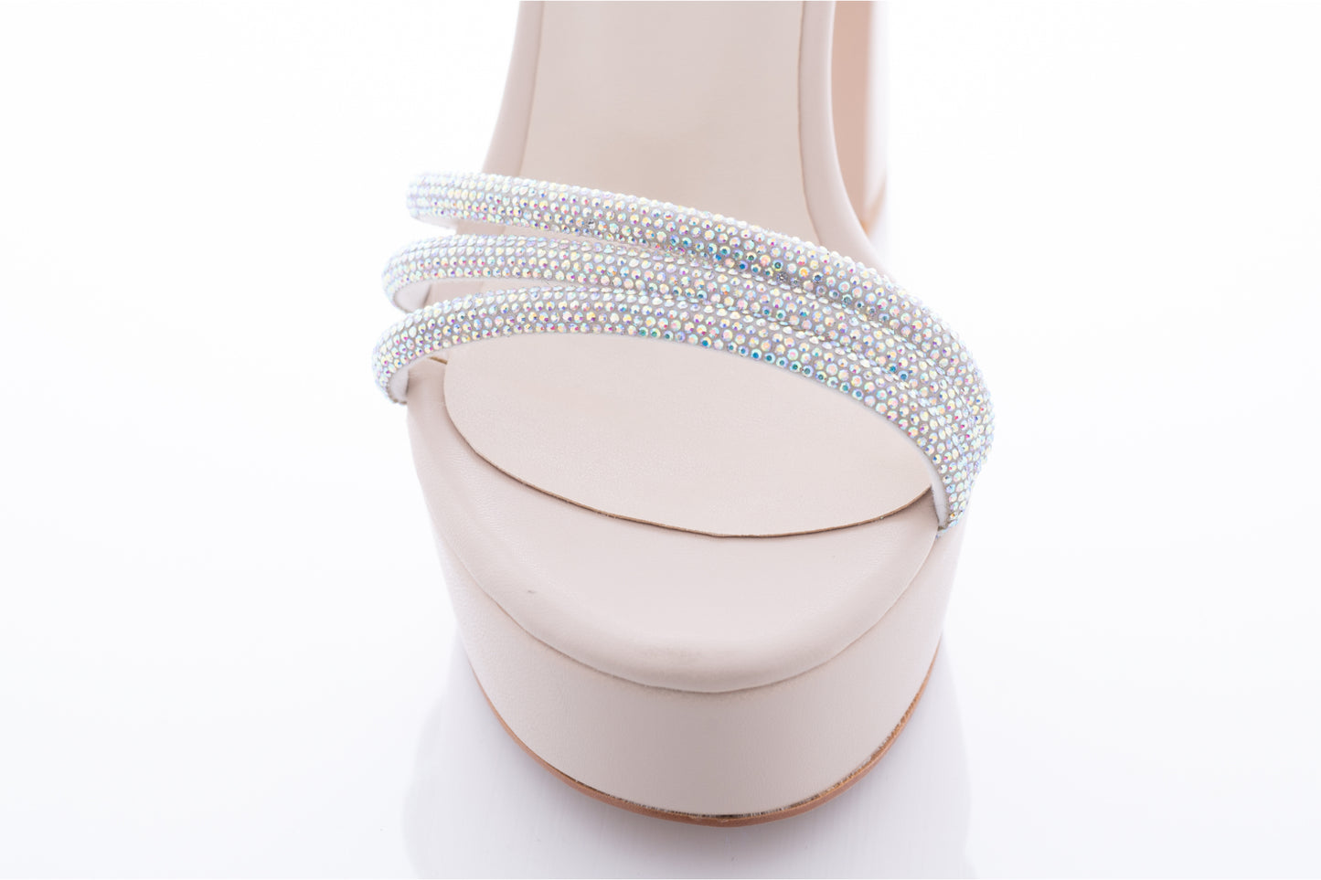 Women's casual sandals made of eco-leather KARIN 7234 cream