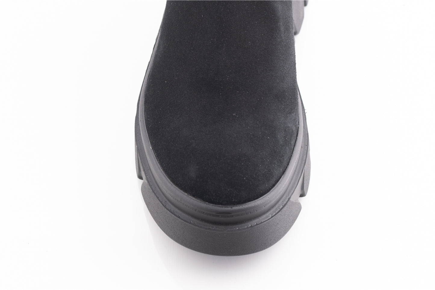 Women's casual boots made of genuine leather PERLA 3020 black velour