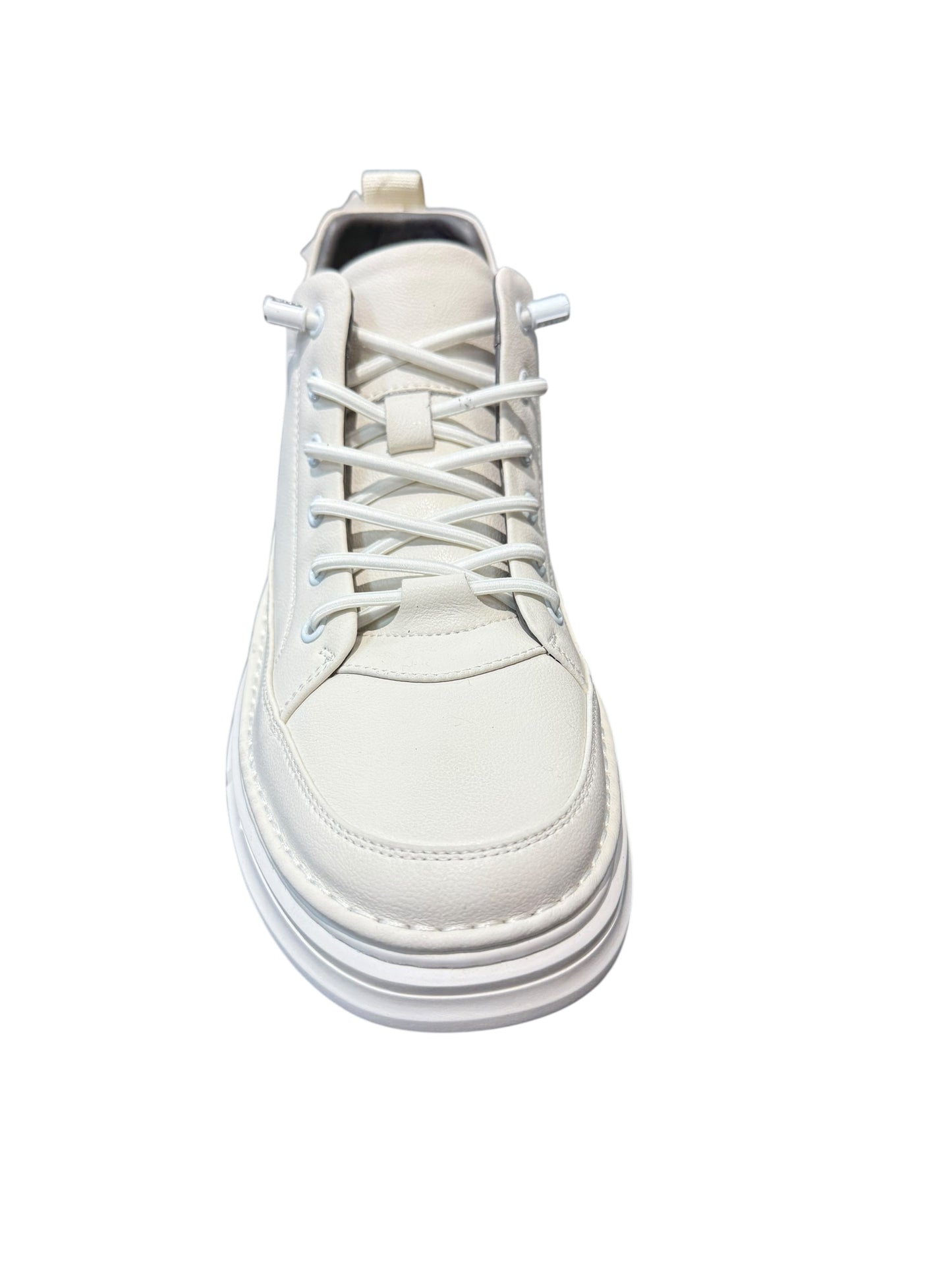 Ghete piele naturală 90001 alb box