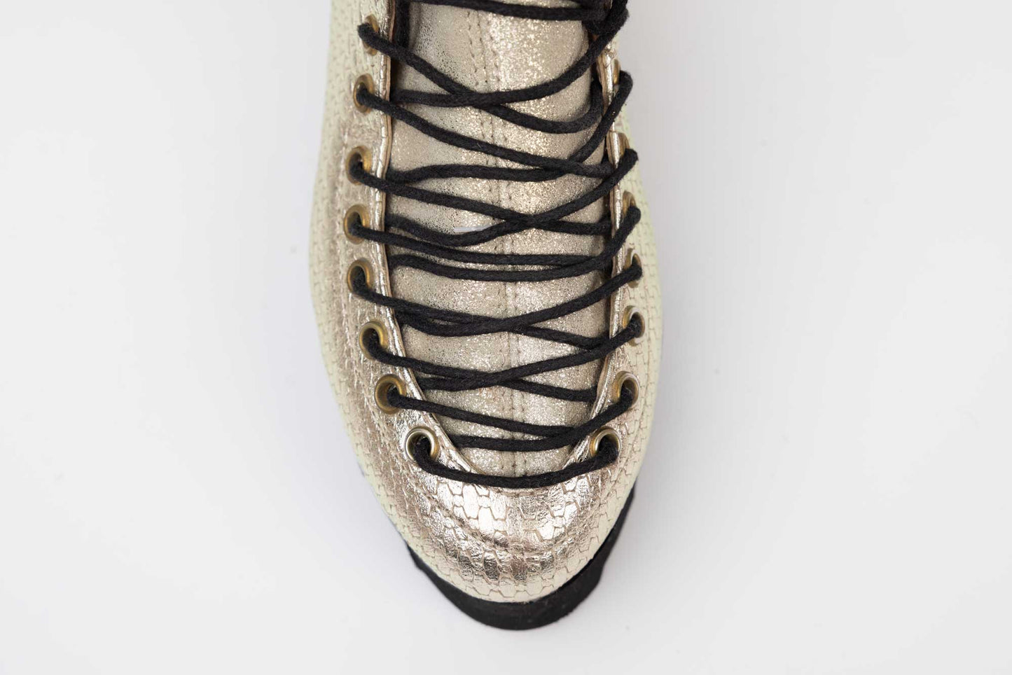 Pantofi dama casual piele naturala LARISA Anto 03 Auriu impletit