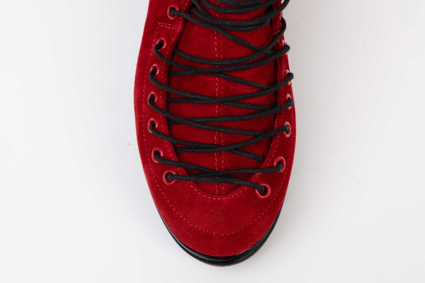 Women's casual shoes made of genuine leather LARISA Anto 02 Red velvet