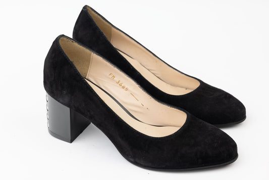 Women's shoes made of genuine suede leather 3603 N vel