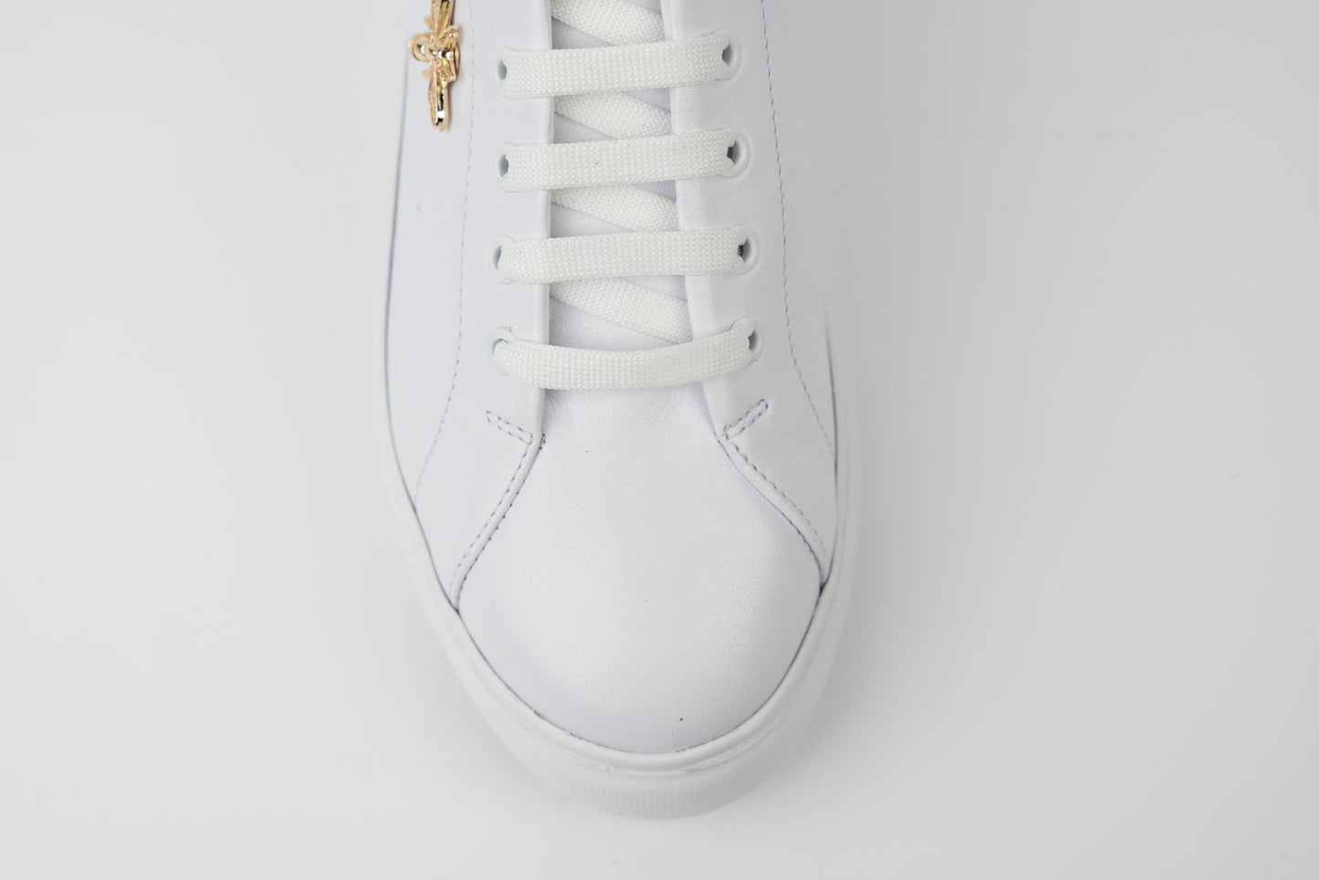 Pantofi dama casual piele naturală PERLA 3166 Alb auriu