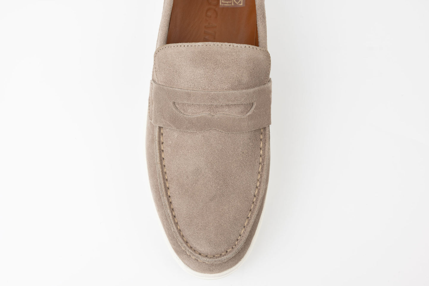 Men's shoes made of genuine suede leather DOGATI 464 Mink vel