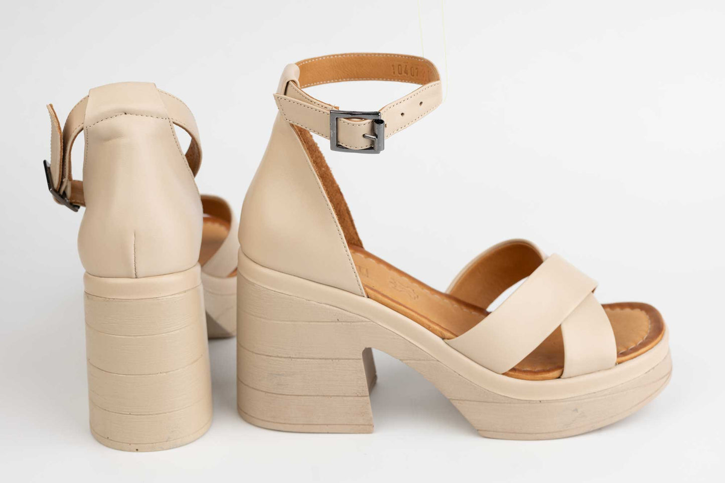 Sandale dama casual piele naturala DOGATI 407 Bej