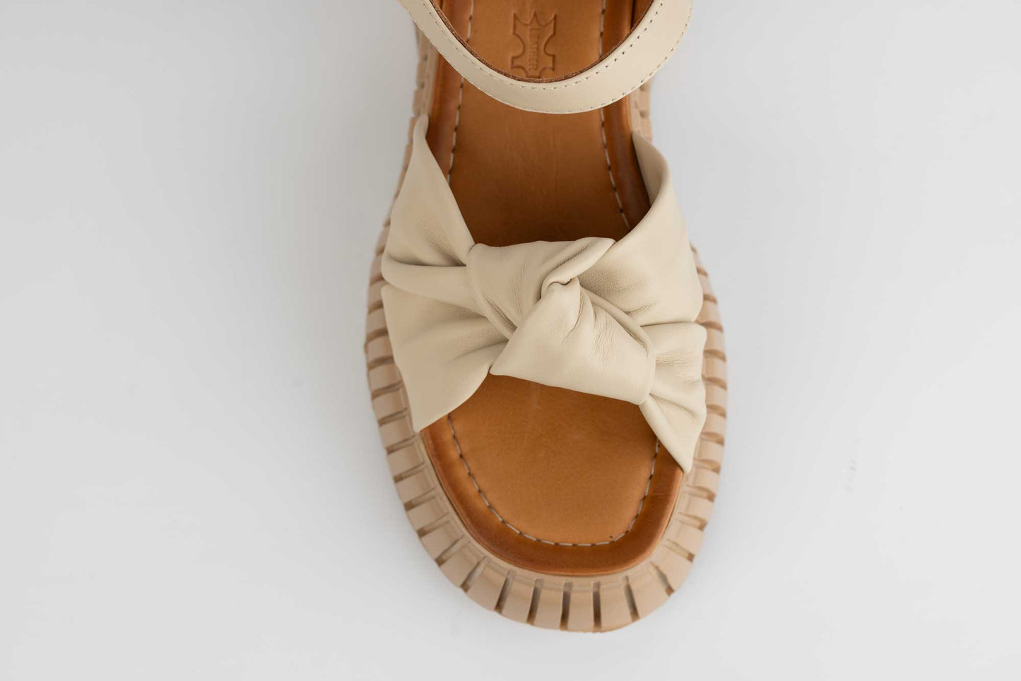 Women's casual natural leather sandals DOGATI 10657 Beige