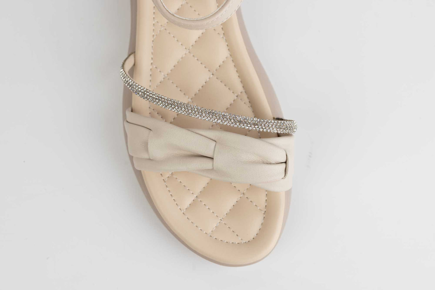 Women's sandals made of genuine leather FORMAZIONE 9936 Cream