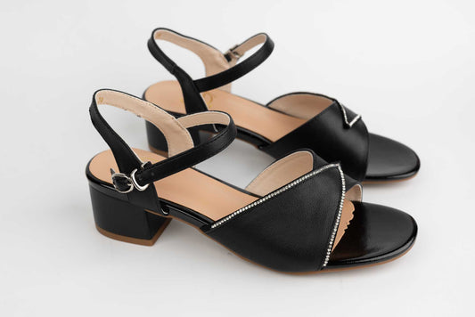 Women's sandals made of genuine leather FORMAZIONE 22068 N