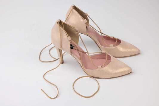 Pantofi damă piele naturală AUTHENTIC M 126 Ant Roze