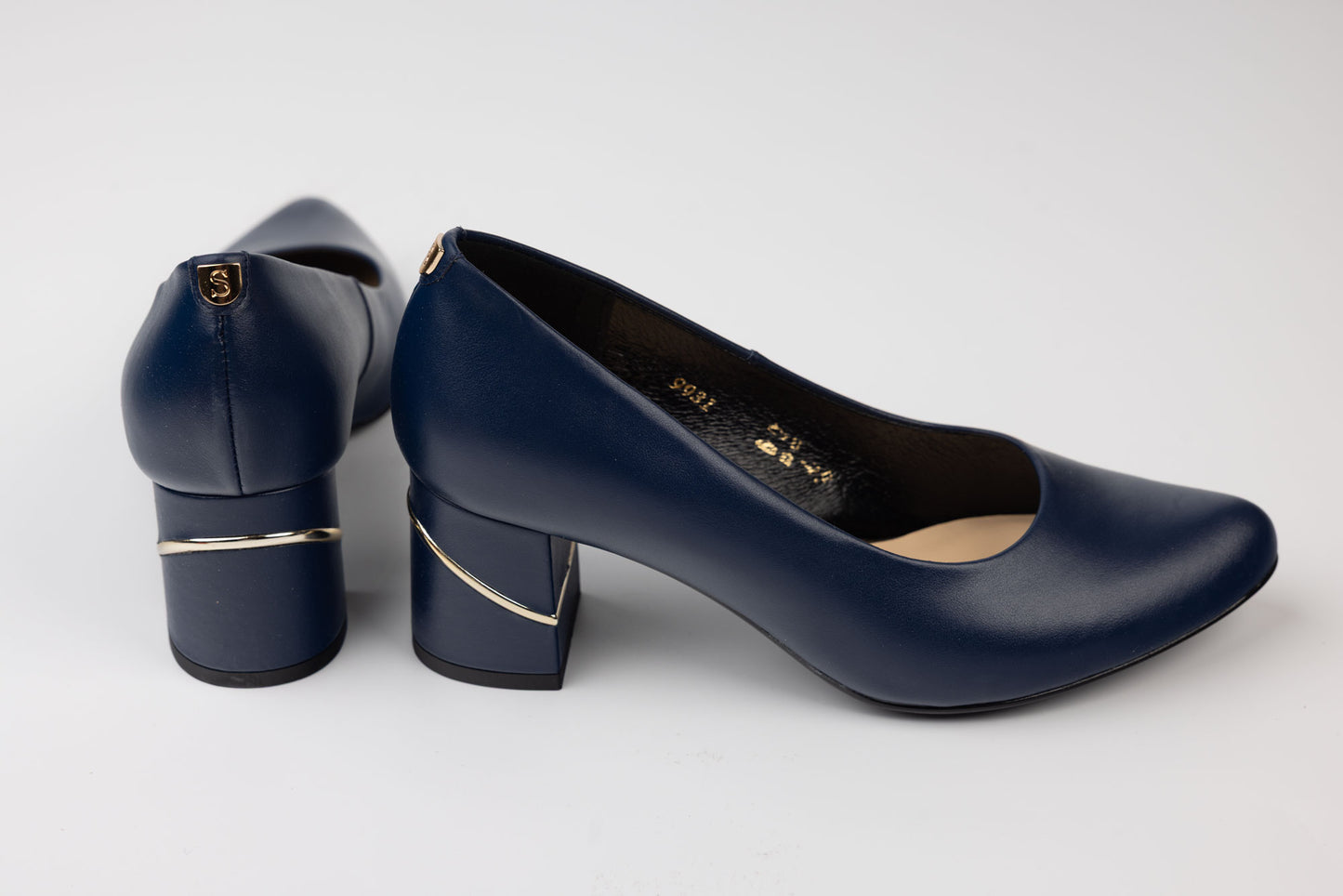 Pantofi damă piele naturală 9931 Blue box