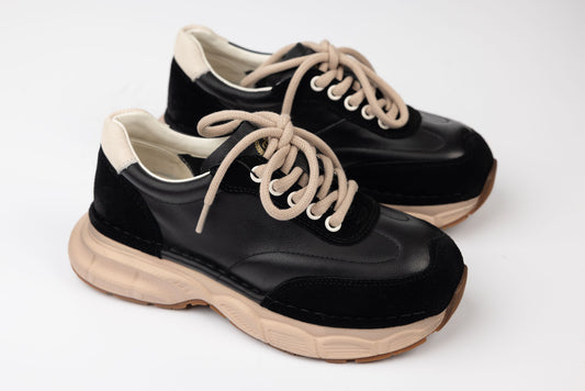 Women's sneakers made of genuine leather FRANCO GERARDO 5502 N box vel