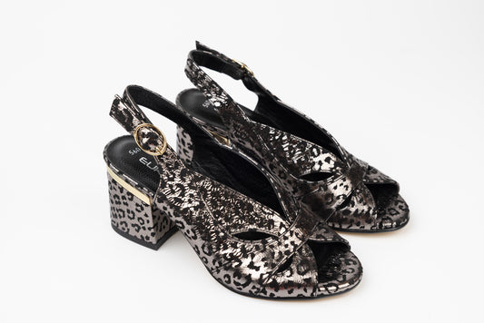 Women's genuine leather sandals LSD 560 N silver