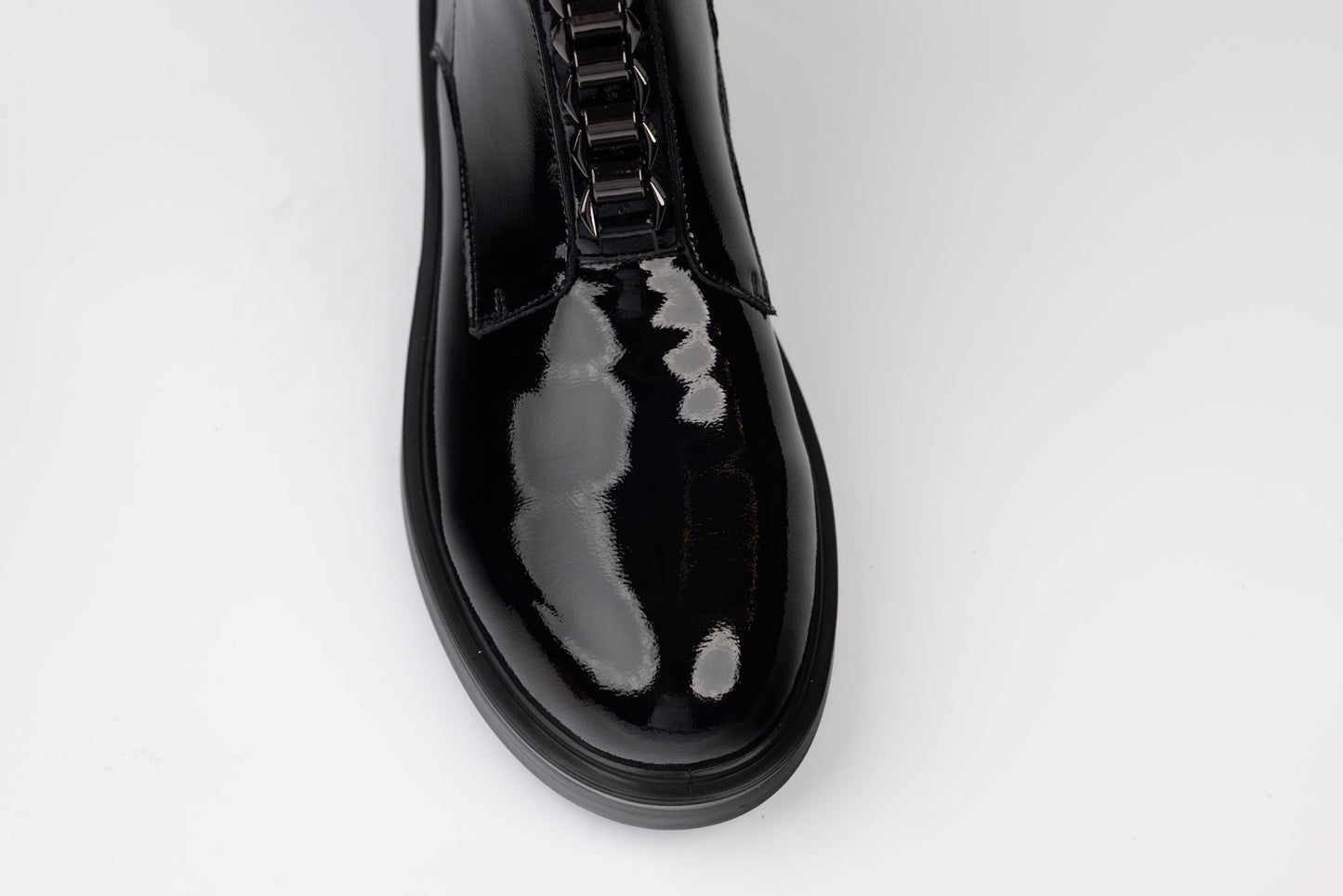 Women's boots made of natural patent leather FORMAZIONE 1227 N patent