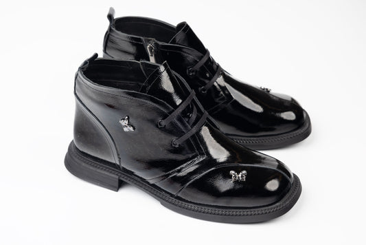 Women's boots natural leather DOGATI 104-26 N lacquer