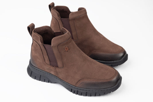 Women's genuine leather boots DOGATI 25603 Brown